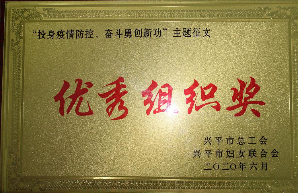 兴平法院：荣获“投身疫情防控 奋斗勇创新功”主题征文优秀组织奖
