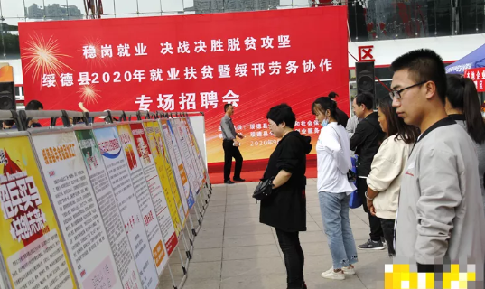 1700余个岗位！绥德举办就业扶贫招聘会助企稳岗“不停步”
