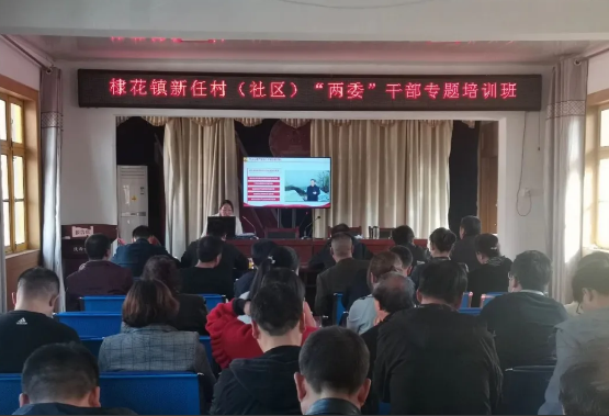 丹凤县棣花镇召开新任村（社区）“两委”干部专题培训班
