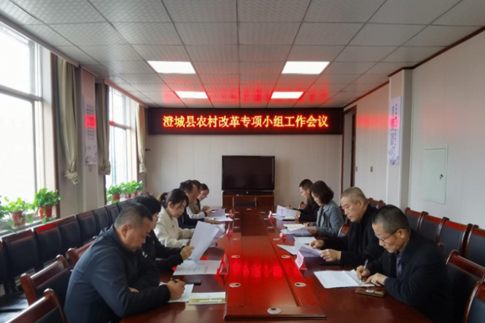 澄城县召开农村改革专项小组第一次会议