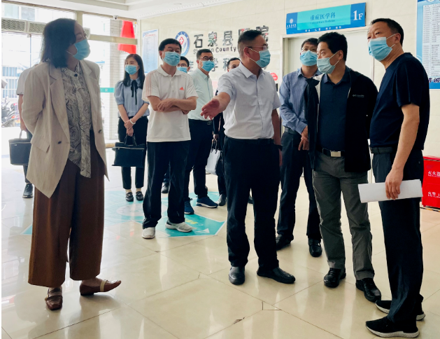 陕西省卫健委杨联昌副主任到石泉县医院调研疫情防控及健康扶贫等重点工作