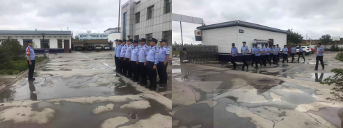 榆林公安榆阳分局麻黄梁派出所：开展晨训练兵活动，强化作风养成