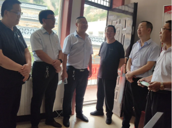 子洲县退役军人事务局一行至绥德县中角镇交流学习