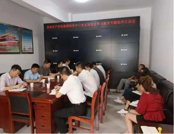 志丹县应急管理局党委各支部召开党史学习教育专题组织生活会