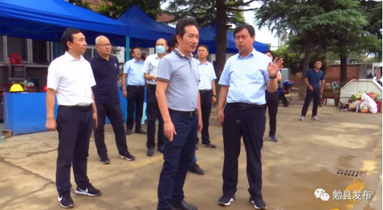 国家应急管理部救援协调局到勉县检查指导强降雨防御和防汛救灾相关工作