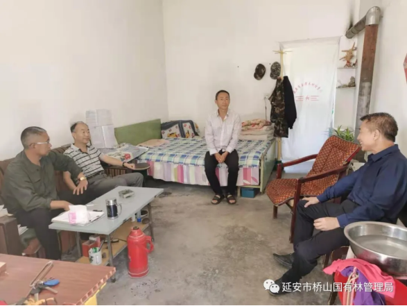 延安市桥山国有林管理局领导一行深入基层调研