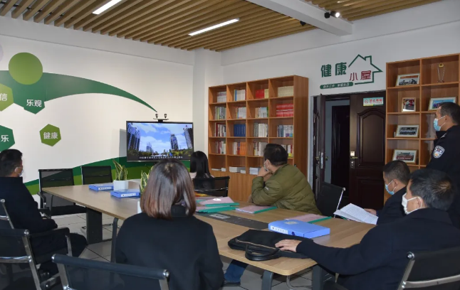渭南市卫健委莅临合阳县公安局检查指导创建省级健康机关工作